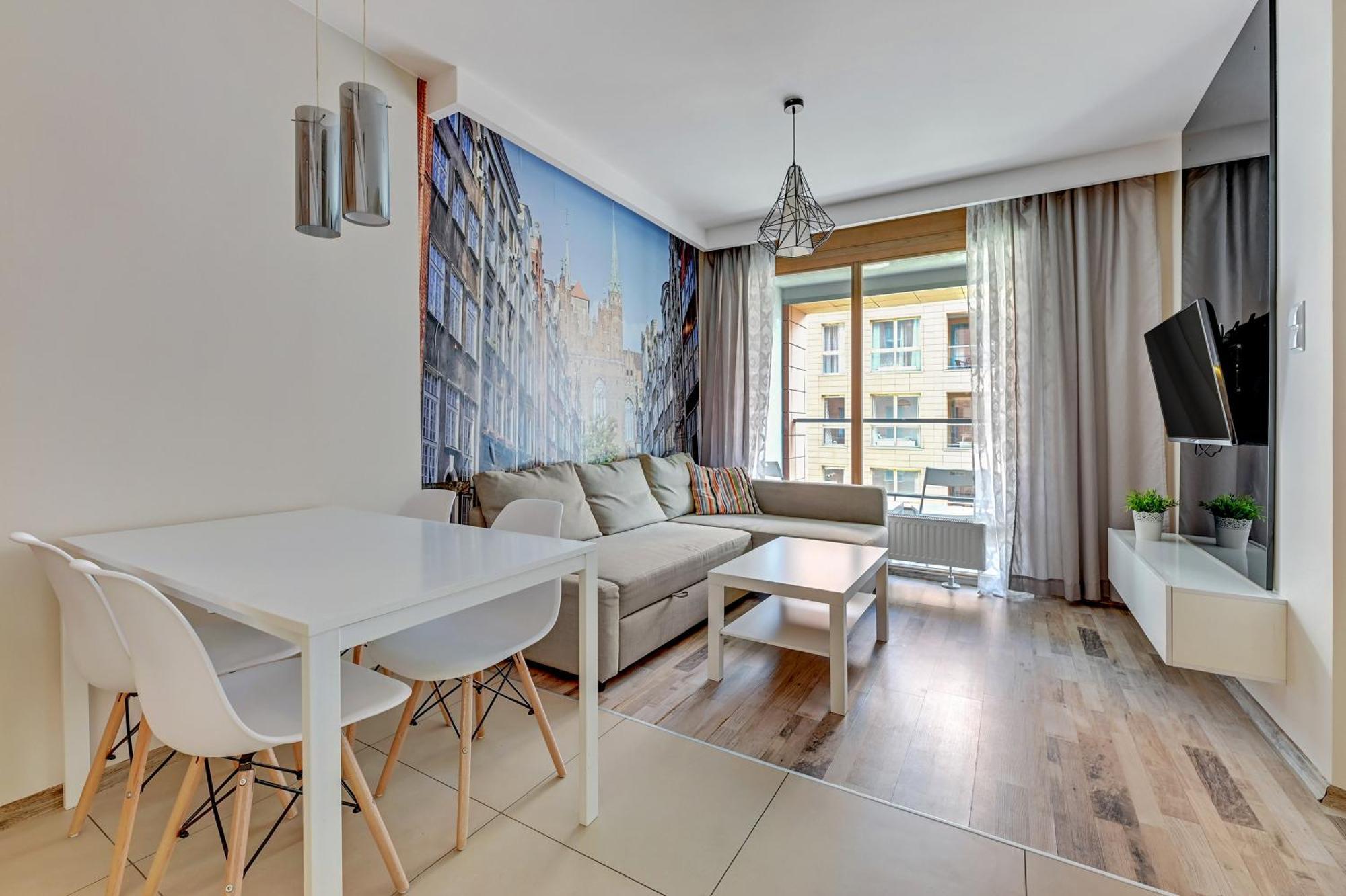 Aura Island Riverside By Downtown Apartments Gdańsk Chambre photo