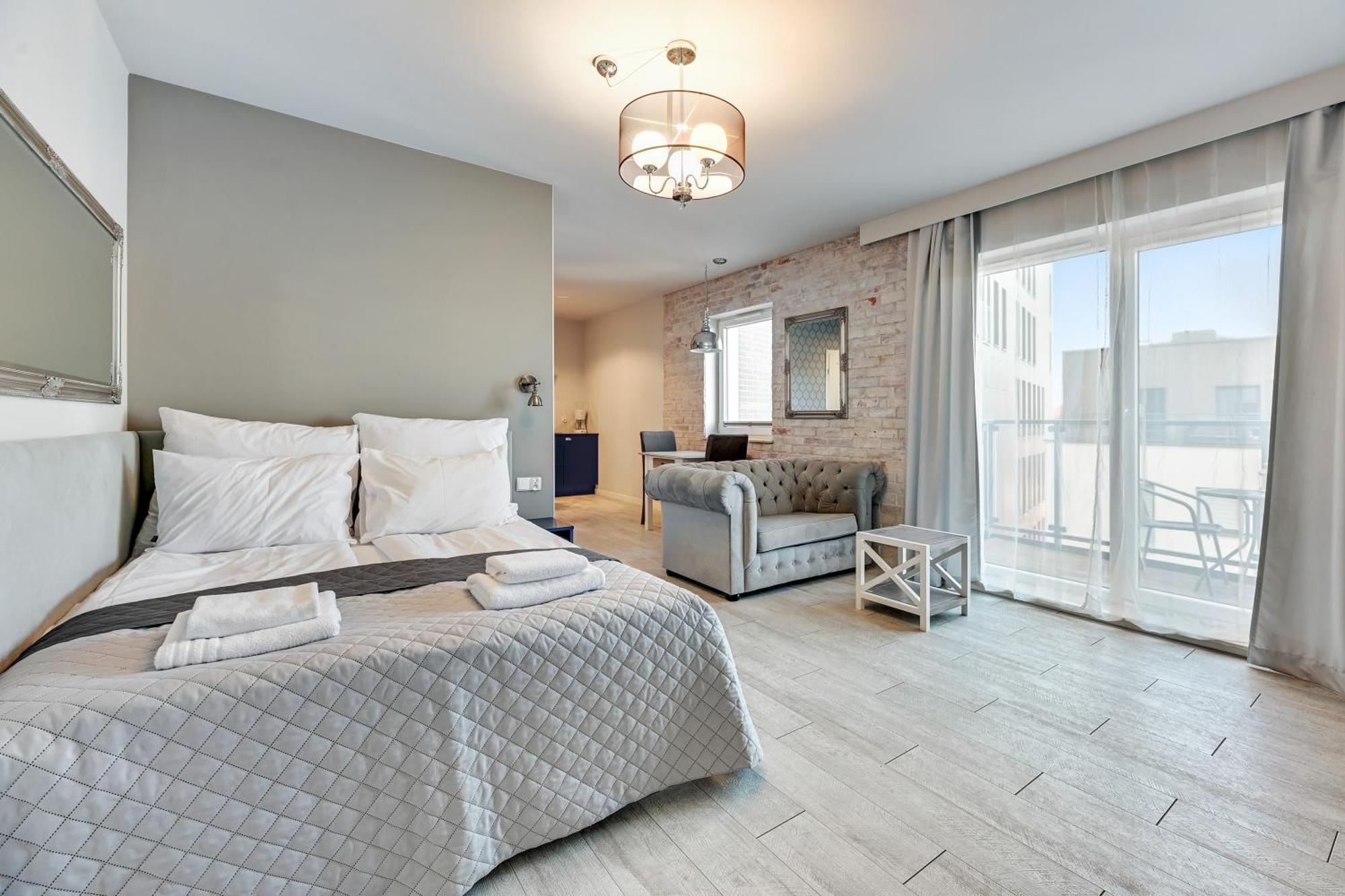 Aura Island Riverside By Downtown Apartments Gdańsk Chambre photo